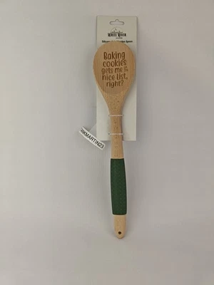 Деревянная ложка White River для рождественских праздников с силиконовой ручкой - Изображение 1 из 3