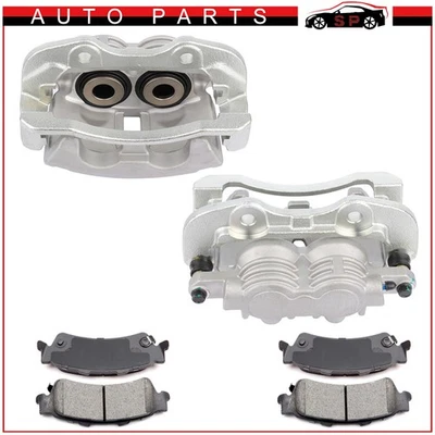 Pinza de freno trasera para Chevrolet Silverado 1500 2001-2007 con soporte pastilla de cerámica Foto 1 de 4