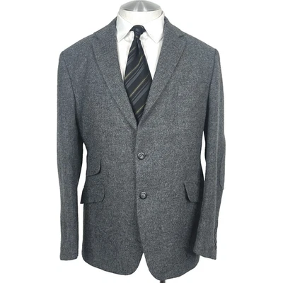 Карман для билетов Marks & Spencer Moon Tweed 100% шерсть серый тонкий спортивное пальто 46 R - Изображение 1 из 4