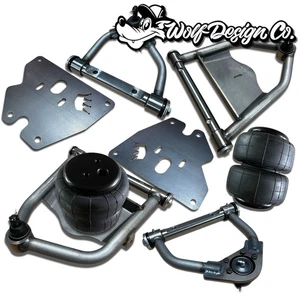 1971-1972 C10 & Blazer Front Air Ride Bag Kit Tubular Arms 2600 Bags - Bild 1 von 17