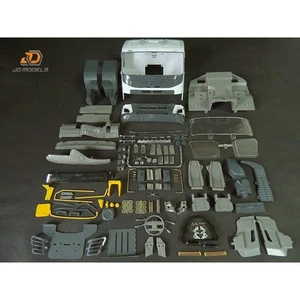 JDM Plastic Cabin Shell Upgrade For Tamiya LESU FMX 1/14 FMX Tractor Truck Model - Picture 1 of 3