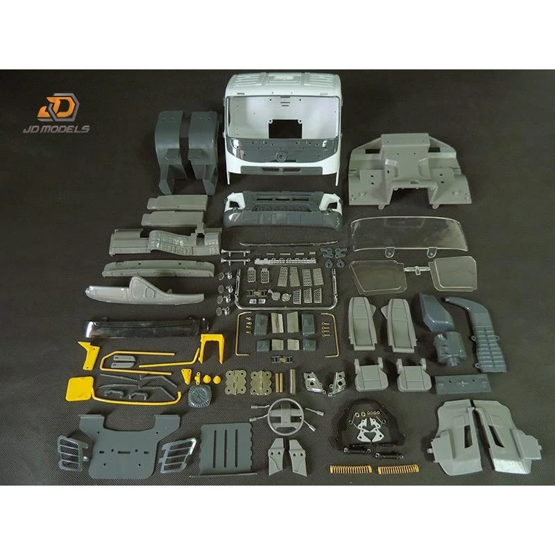 JDM Plastic Cabin Shell Upgrade For Tamiya LESU FMX 1/14 FMX Tractor Truck Model - Image 1 of 3