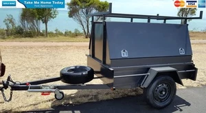 AUSTRALIAN Made 6x4 Tradesman Builder Camping Trailer 750kg ATM Spare Tyre Jocke - Picture 1 of 7