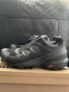 Salomon Women's Speedcross 5 Trail Running Shoe Black Phantom - UK Size 4 - NEW - Picture 1 of 5