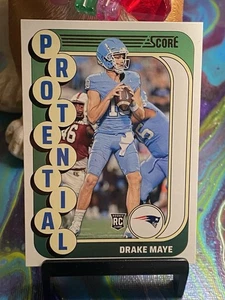 2024 Score Protential #2 Drake Maye (RC) New England Patroits QTY - Picture 1 of 2