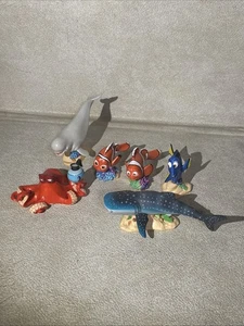 Disney Pixar Findet Nemo & Findet Dorie Figuren 6 Stück - Hank Dorie Nemo - Bild 1 von 5