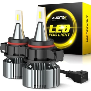 AUXITO LED Fog Light Bulbs psx24w 2504 Clear Cool White 6500K 3000LM Upgrade GUS - Picture 1 of 12