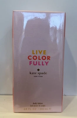 KATE SPADE NEW YORK ~ COLOR VIVO TOTALMENTE Loción Corporal Perfumada 6.8 OZ CAJA SELLADA Foto 1 de 3