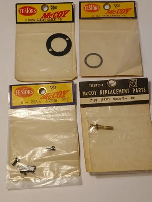 Vintage McCoy  Glow  Model Airplane Engine REPAIR PARTS  GASKETS SCREWS - Image 1 of 4