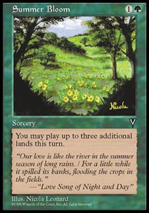 MTG English Summer Bloom Light Play Normal Visions - Image 1 of 1