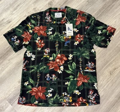 Camisa Hawaiana Disney Parks X Tommy Bahama Vacaciones Navidad Talla M NUEVA CON ETIQUETAS Foto 1 de 4