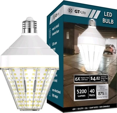 5200 Lumen LED Corn Cob Light Bulb, 40-watt, 300-watt Equivalent, Daylight 50... - Image 1 of 4
