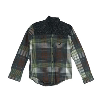 Mens Size MEDIUM Gray Plaid STAPLE Pigeon Longsleeve Button Down Oxford Shirt - Image 1 of 2