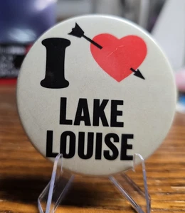 I Love Lake Louise Pin Pinback Button - Picture 1 of 3
