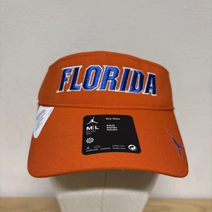 Florida Gators Nike Dri-Fit Jumpman Orange Golf Visor Hat Cap Strap Back M/L - Picture 1 of 9