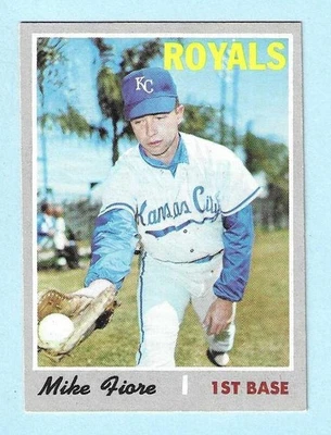 1970 Topps #709 Mike Fiore Kansas City Royals Near Mint COMPLETE SETBREAK - Image 1 of 2
