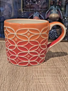 Starbucks 2009 Orange Weiß Handbemalt Sammler 14 Unzen Kaffee Tee Becher Tasse - Bild 1 von 3