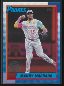 Manny Machado 2025 Topps Series 1 1990 Topps Red 3/5 #T90-78 - Picture 1 of 2