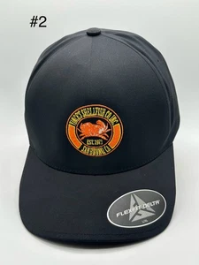 Vince’s Shellfish Co. Mütze San Bruno CA Flexfit Delta L/XL schwarz Krabbe Logo Cap - Bild 1 von 5