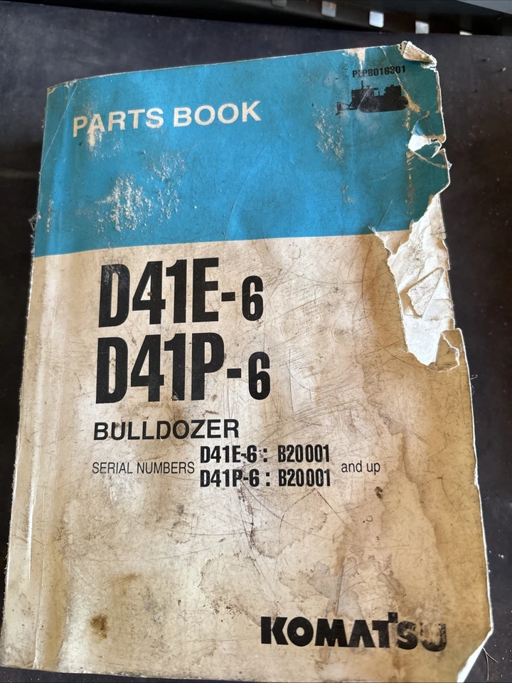 Libro de piezas Komatsu D41e-6 / D41p-6 número de serie B20001 en adelante Foto 1 de 1