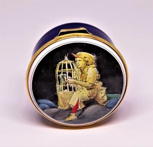 MARY MCLAUGHLIN ENGLISH ENAMEL BOX - "MAGIC FLUTE" - MOZART - OPERA - LE - MIB - Picture 1 of 7