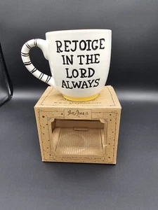 Glory Haus Laura Kirkland Coffee Mug Rejoice In The Lord Always Sunflower Large - Picture 1 of 5