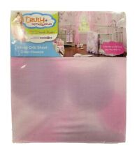 TRULY SCRUMPTIOUS CRIB SHEET - PINK SMOKE GIRLS - BABY TODDLER FITTED CRIB BED