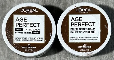 L'Oreal Paris ~ Age Perfect 4 in 1 Tinted Balm ~ #20 Deep ~ 2 Pack - Image 1 of 2
