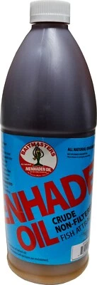 Atractivo de pescado aceite Baitmasters Menhaden - cuarto 32 onzas Foto 1 de 4