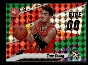 2019-20 MOSAIC GREEN GIVE GO TRAE YOUNG HAWKS - Picture 1 of 1