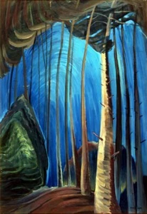 Blue Sky Art Print – Emily Carr 1936 Canadian Forest Modernism - Picture 1 of 2