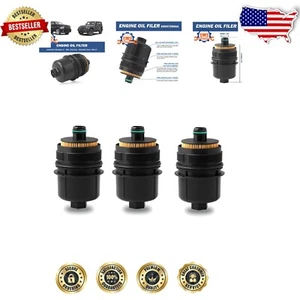 Jeep & Ram Compatible Ecodiesel Oil Filter 68507598AA - Quality Guaranteed 3 PCS - Picture 1 of 9