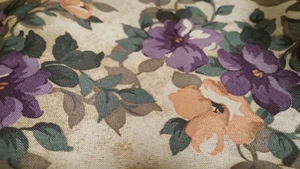 6 Austrian oval green floral mix print placemats 11 1/2" x 17" NWOP - Bild 1 von 4