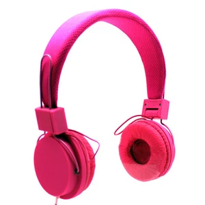 NEW LAXMAX "PINK MESH" Stereo Headphones - SALE - Picture 1 of 4