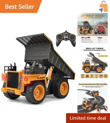 Fun 2.4GHz Remote-Controlled Construction Truck Toy for Indoor and Outdoor Play - Image 1 of 4