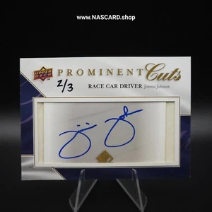 2009 Upper Deck Prominent Cut Signatures NASCAR #JMJ Jimmie Johnson 2/3 - Picture 1 of 2