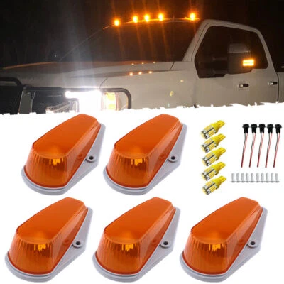 5x Luces LED ámbar para techo de cabina para camionetas Ford serie F Super Duty 73-96 Foto 1 de 4
