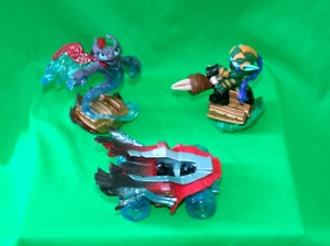 Skylanders Superchargers Character Figure Lot - Spitfire Stealth Elf Hot Streak - Picture 1 of 3