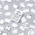 Self-adhesive Paper Dialog Box Paper Stickers Cute Label Stickers  For Diary