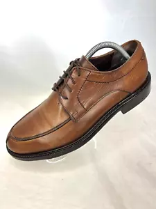 Zapatos Oxford informales para hombre Banana Republic talla 8M cuero marrón punta dividida punta - Imagen 1 de 11