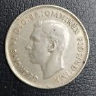 1944 Australia 1 Florín George VI .925 Sterling Silver