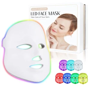 Berber's Treat Led Face Mask Light Therapy, 7 Colors LED Facial Mask for face - Picture 1 of 6