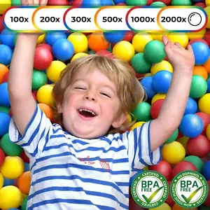 Infantastic® 100-2000 Piłki do zabawy Kąpiel z piłkami Plastikowe piłki Piłki dla dzieci Kąpiel z kulkami - Zdjęcie 1 z 77