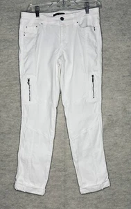 White House Black Market Women's Size 4 White Stretch The Skinny Crop Pants - Picture 1 of 16