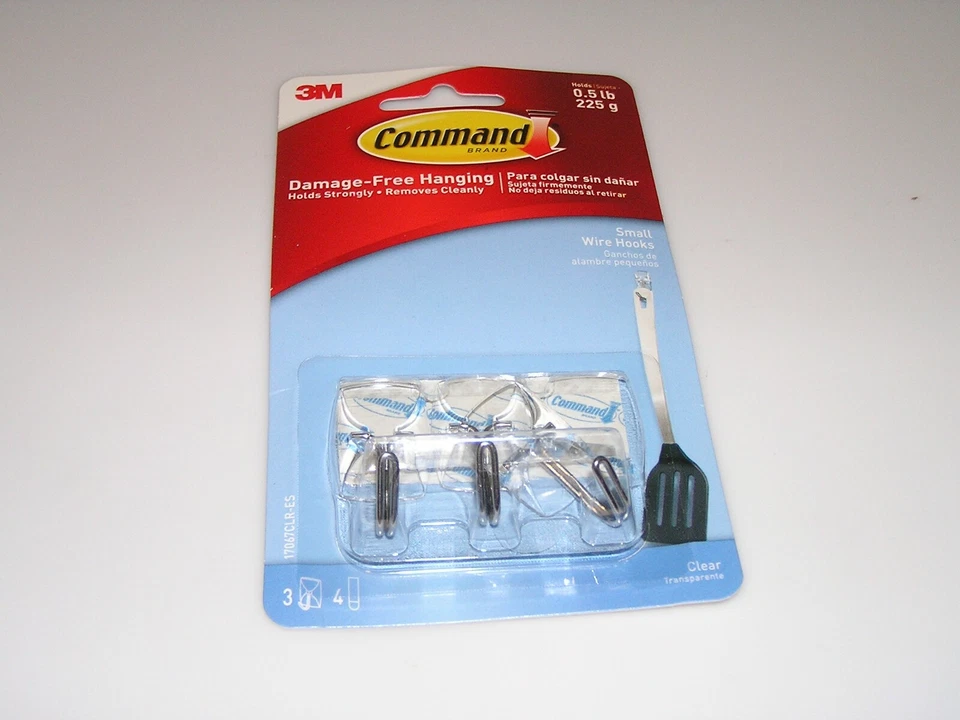 3M Command  Small  Wire  Hook  1-5/8 in. L Plastic  1/2 lb. per Hook  3 pk - Image 1 of 1