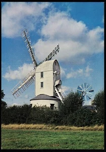 Saxtead Green Post Mill Woodbridge Suffolk Postkarte - Bild 1 von 2