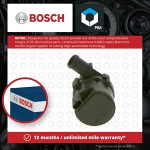Water Pump for Parking Heater fits CUPRA Auxiliary Additional Bosch 2Q0965567 - Picture 1 of 5