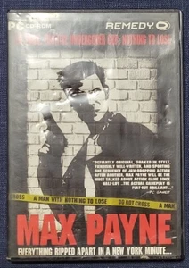 Used Max Payne Vintage PC CD Video Game. 2001 Remedy Original No Manual - Picture 1 of 4