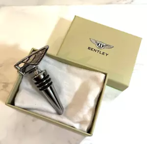 Tapón de botella de vino Bentley ala B plata Japón con caja limitada de 3,2 pulgadas nuevo - Imagen 1 de 11