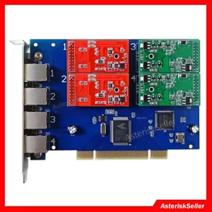 TDM410P NOWA karta Asterisk FXS FXO TDM410 PCI Freepbx dahdi Isabel tdm400p - Zdjęcie 1 z 10